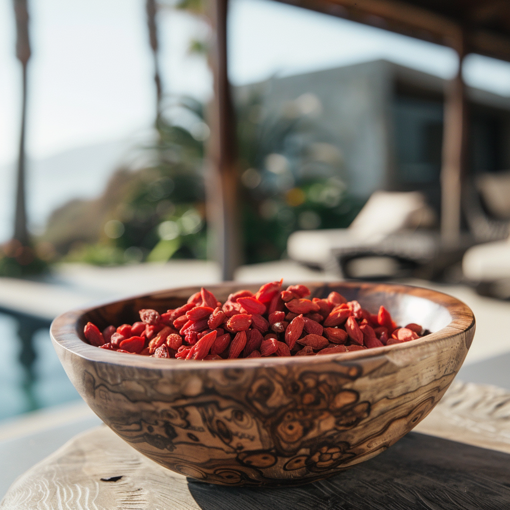 baies de goji - fiche superfood - AI generated