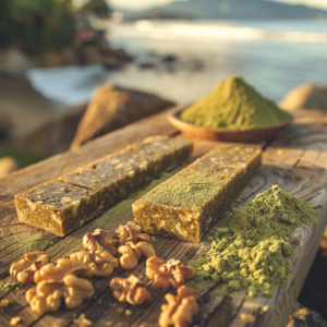 Recette de Barres Énergétiques au Matcha et aux Noix - AI generated