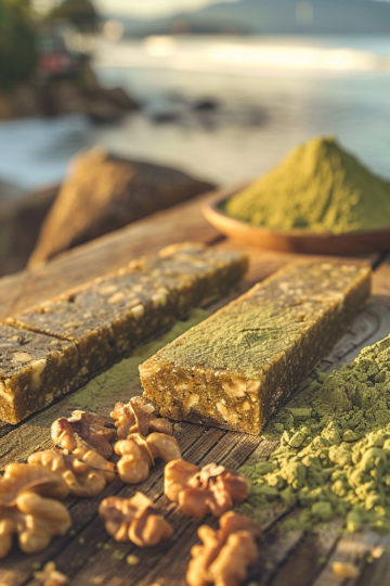 Recette de Barres Énergétiques au Matcha et aux Noix - AI generated