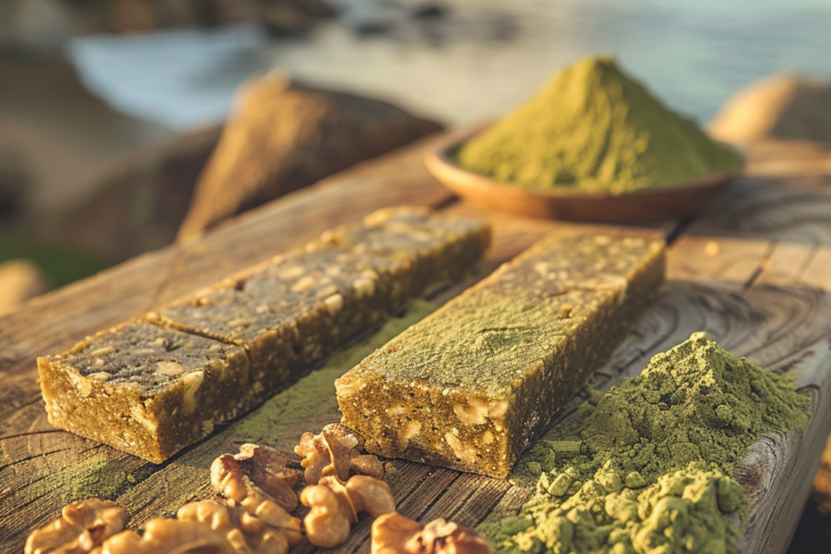 Recette de Barres Énergétiques au Matcha et aux Noix - AI generated
