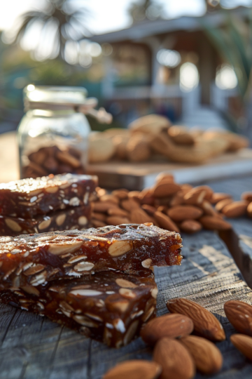 Recette de Barres énergétiques aux Amandes et aux Dattes - AI generated