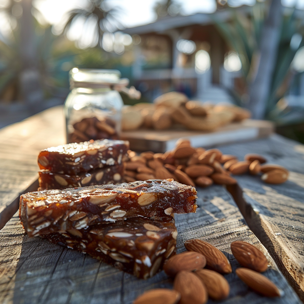 Recette de Barres énergétiques aux Amandes et aux Dattes - AI generated