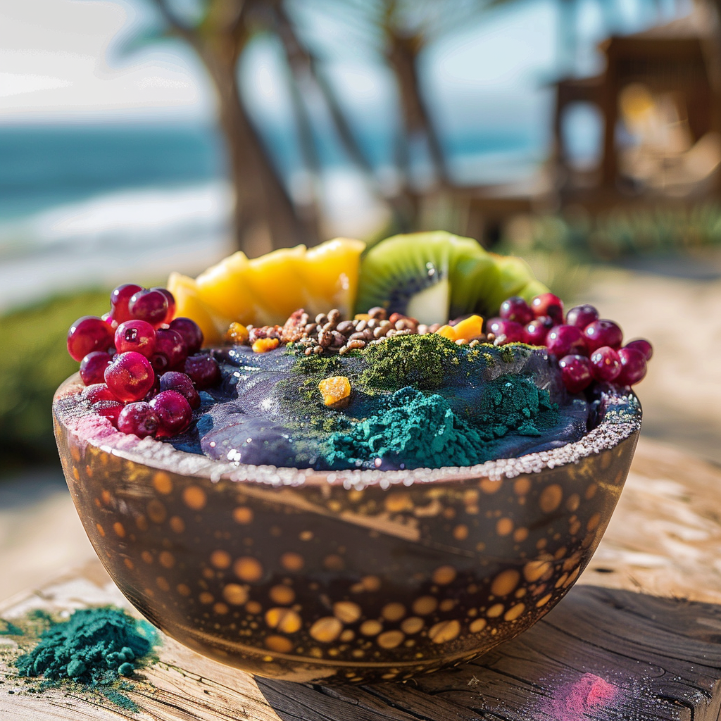 Recette de Bol d'Açaï à la Spiruline - AI generated