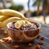 Recette d'Açaï aux Bananes et Amandes - Superfood - AI-generated