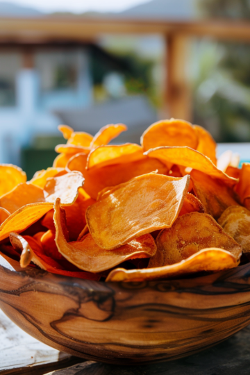 Recette de chips de patates douces - AI generated