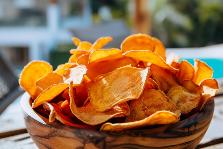 Recette de chips de patates douces - AI generated