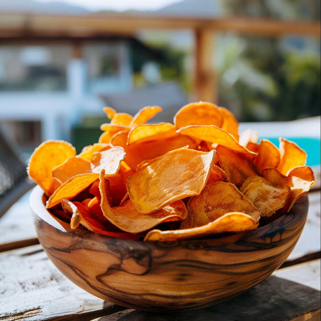 Recette de chips de pommes de terre douces - AI generated