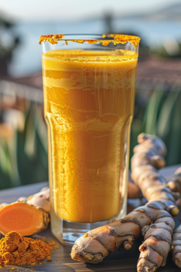 Recette de smoothie curcuma et gingembre - AI generated