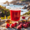 Recette du Kvas aux fruits rouges, fait maison - AI generated