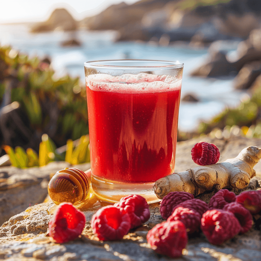 Recette du Kvas aux fruits rouges, fait maison - AI generated
