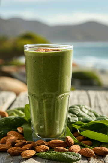 Recette de Smoothie Amandes et Épinards - AI generated