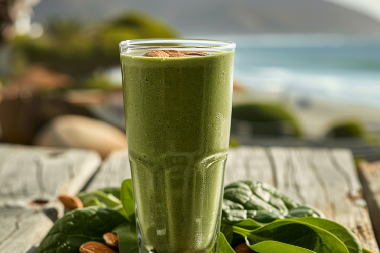 Recette de Smoothie Amandes et Épinards - AI generated