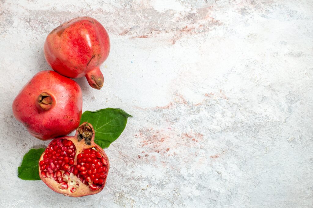 Fiche ingrédient Grenade - superfood - designed by Freepik