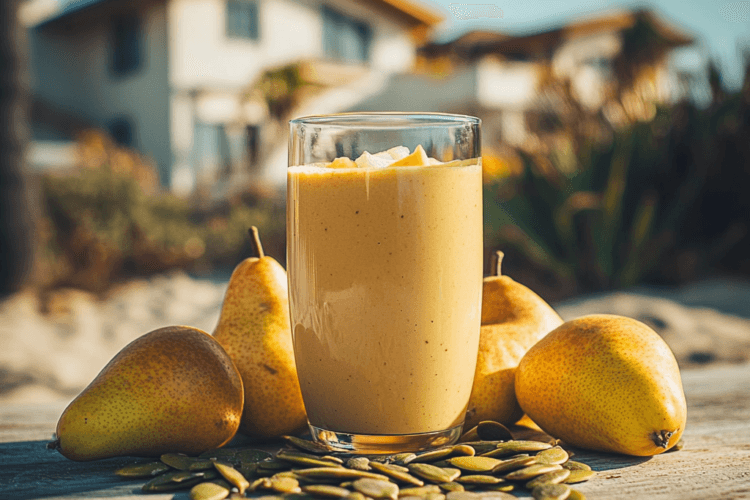 Smoothie Graines de Courge et Poire - AI generated