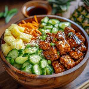 Recette de Poke Bowl aux Tempeh et Légumes Grillés
