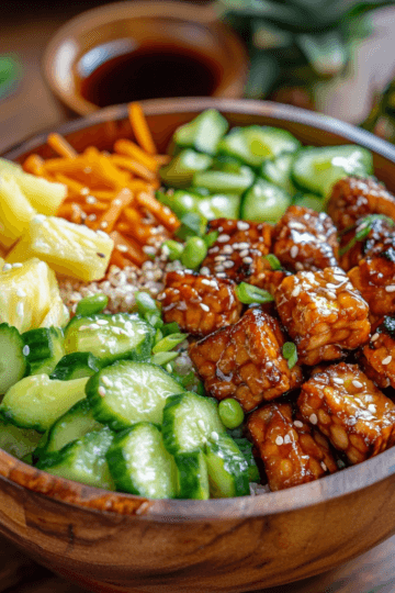 Recette de Poke Bowl aux Tempeh et Légumes Grillés