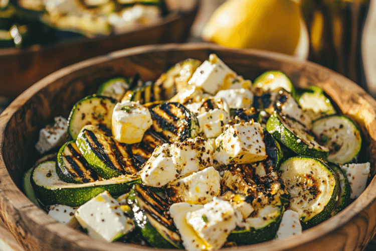 Recette de la Salade de Courgettes Grillées et Feta