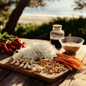 Recette de la salade de chou et de carottes à l'asiatique