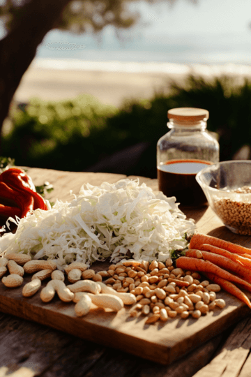 Recette de la salade de chou et de carottes à l'asiatique