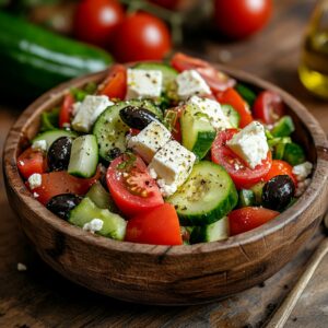 Recette de la Salade Grecque - AI generated