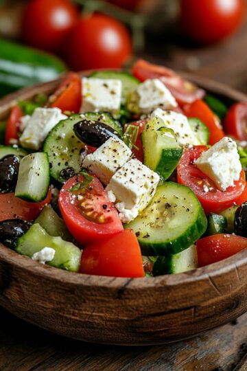 Recette de la Salade Grecque - AI generated