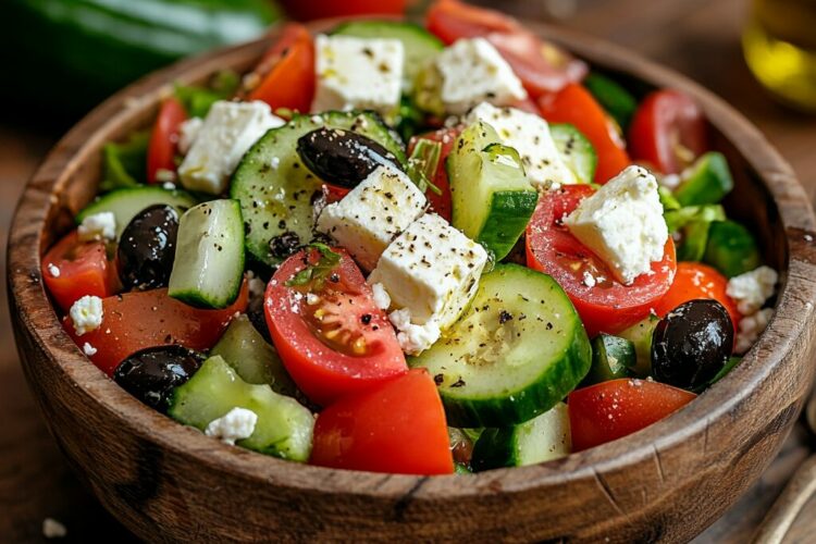 Recette de la Salade Grecque - AI generated