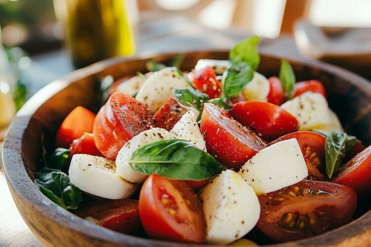 Recette de la Salade tomates et mozzarella - AI generated