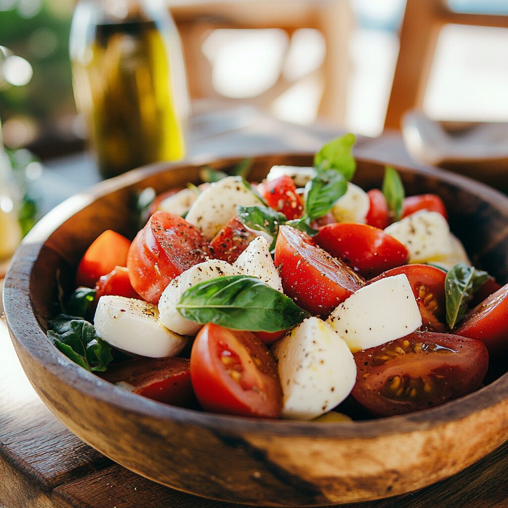 Recette de la Salade tomates et mozzarella - AI generated