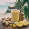 Recette de smoothie au gingembre et à l'ananas - AI generated