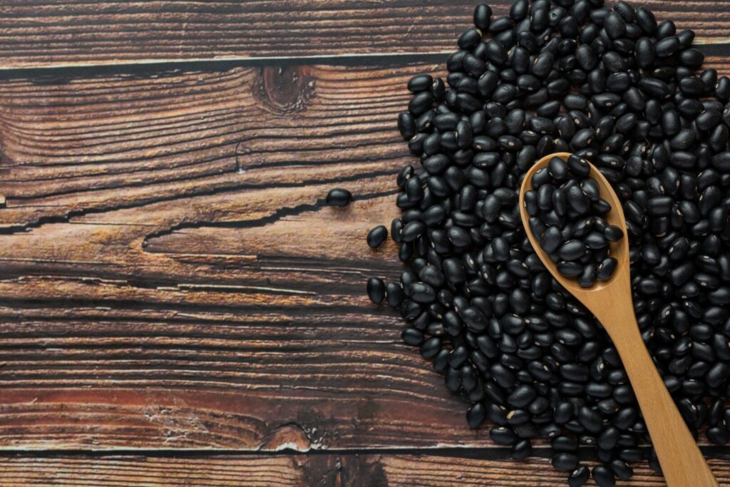 Haricots noirs - fiche ingrédient Superfood - Designed by Freepik