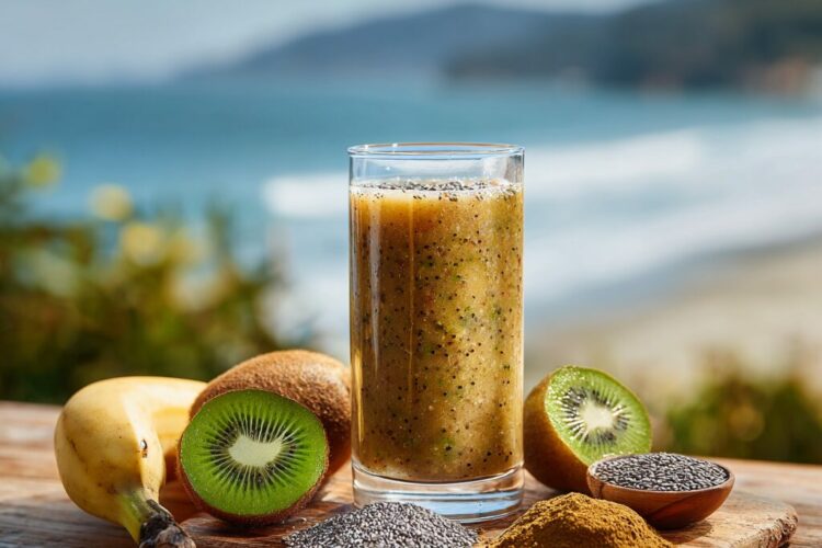 Recette de smoothie camu camu et kiwis - AI generated